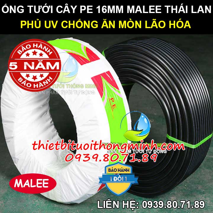 Ống tưới cây pe 16mm Malee Thái Lan