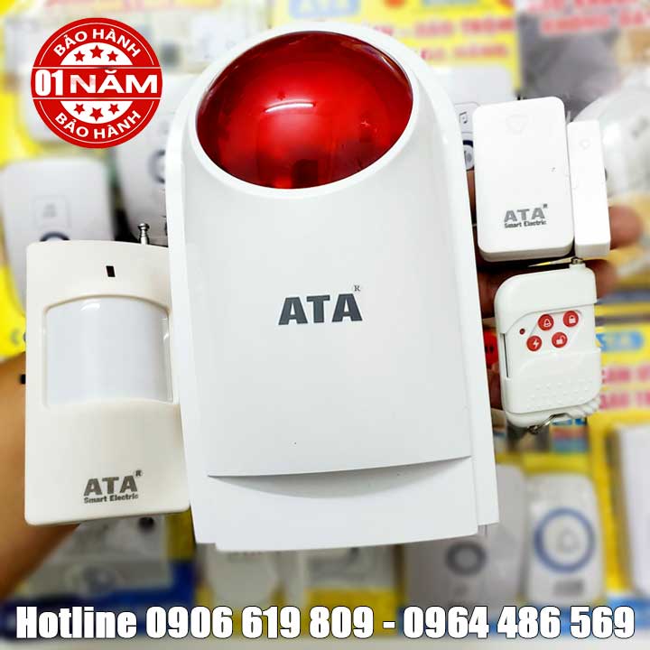 Còi báo động chống trộm không dây từ xa remote ATA X1