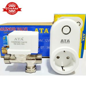 Bộ van hẹn giờ wifi từ xa qua điện thoại tưới tự động ATA TĐ-04W